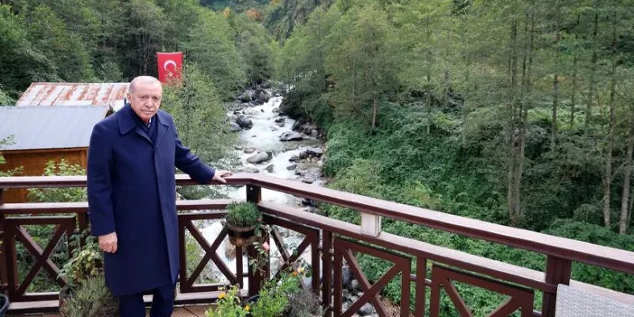 Cumhurbaşkanı Erdoğan Ayder Yaylası'nda!