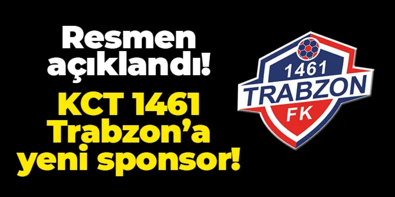 Resmi açıklama geldi: KCT 1461 Trabzon'a yeni sponsor