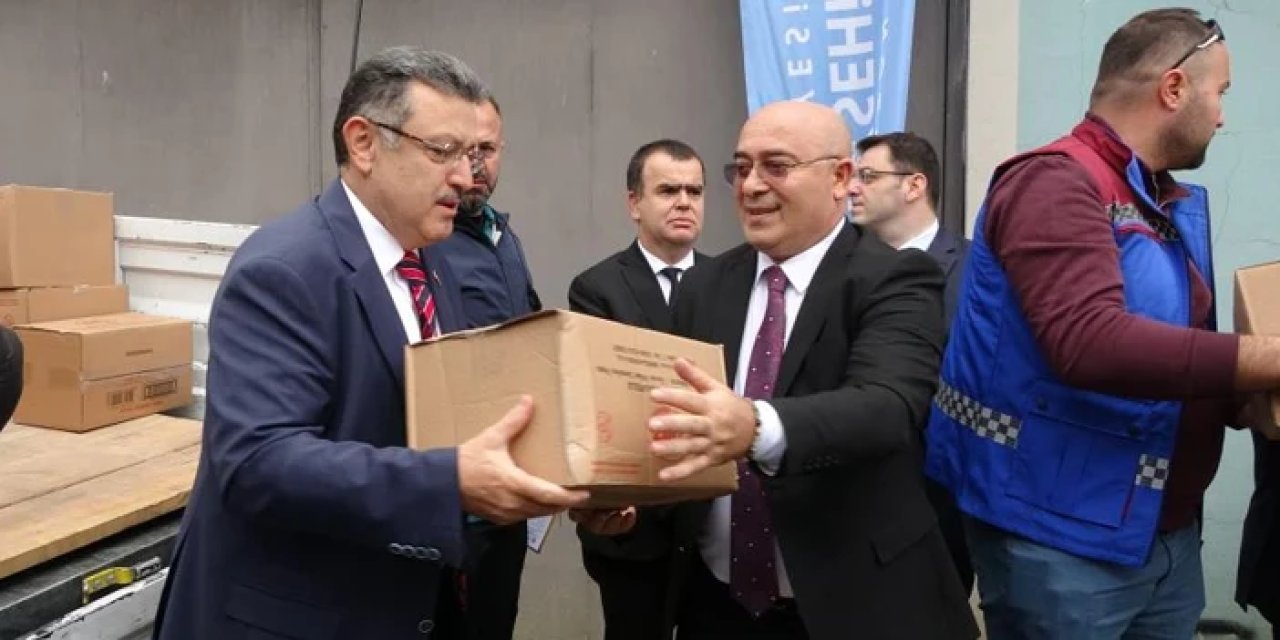 Vatandaşlar da seferber oldu: Trabzon'dan Gazze'ye tırlarca dolusu yardım