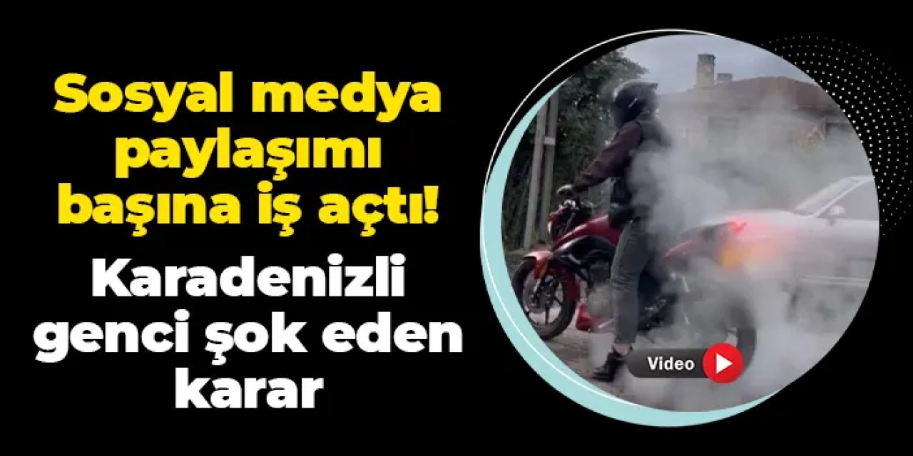Sosyal medya paylaşımı başına iş açtı! Samsunlu genci şok eden karar