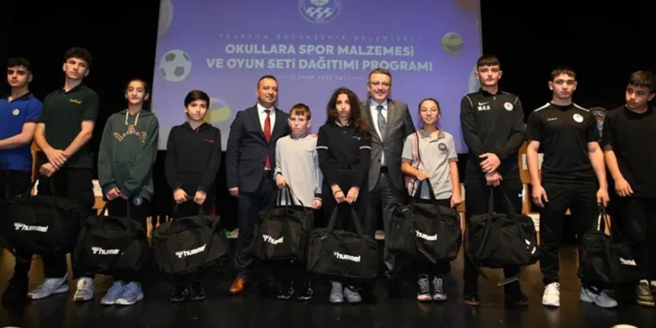Trabzon Büyükşehir’den okullara spor ve oyun desteği