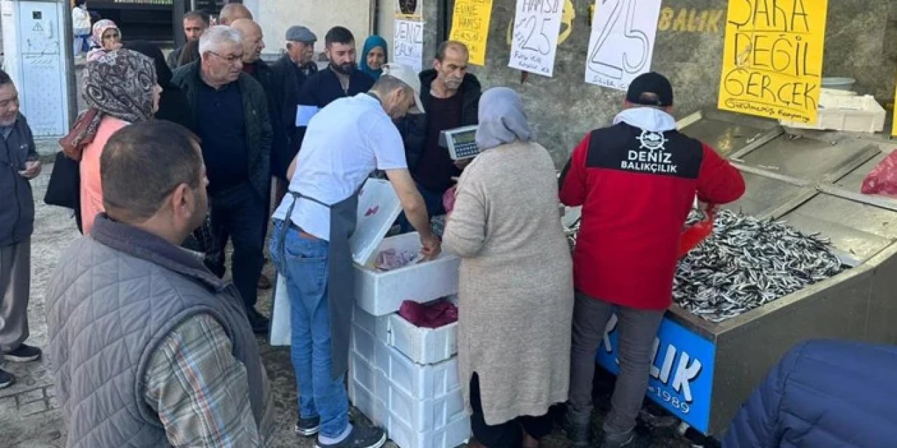 Daha ucuzu yok! Karadeniz ilinde fiyat düştü, vatandaş hamsi için yarıştı