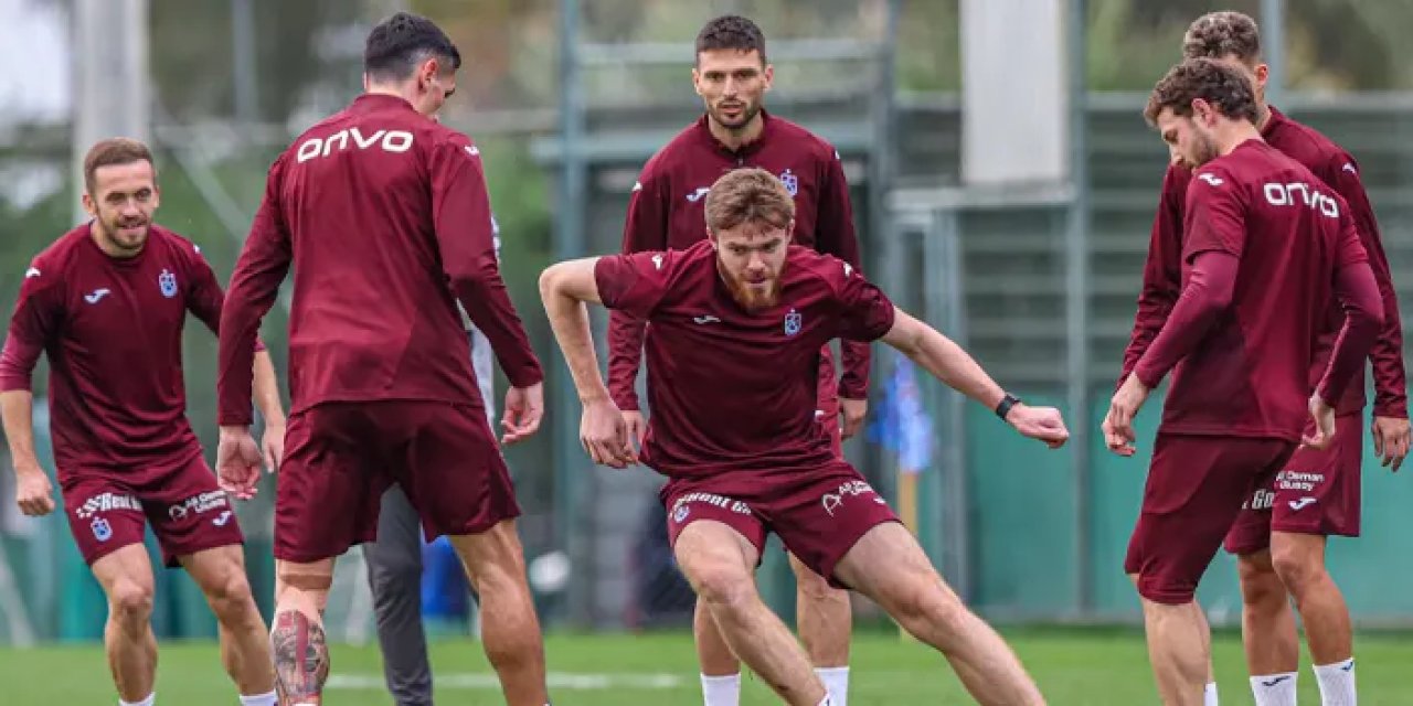 Trabzonspor'da Eyüpspor hazırlıkları sürüyor: Antrenmanda 3 eksik
