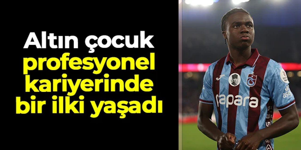 Trabzonsporlu Christ Oulai'nin profesyonel kariyerinde bir ilk