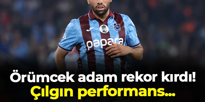 Trabzonspor'da Folcarelli'den çılgın performans! Rekor kırdı