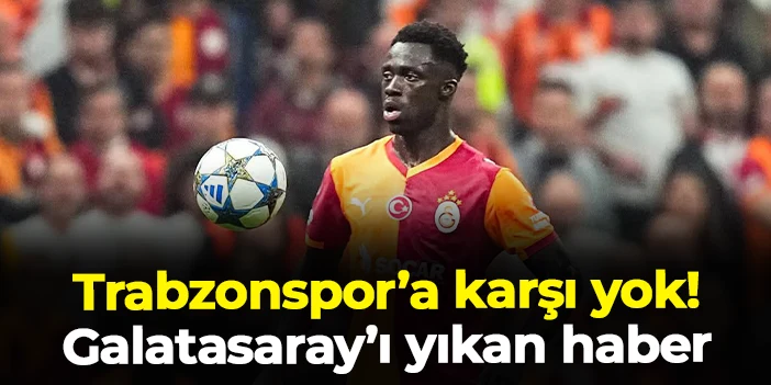 Galatasaray'da Davinson Sanchez şoku! Trabzonspor'a karşı yok