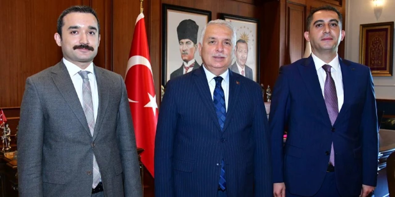 Of Kaymakamı Akça ve Araklı Kaymakamı Uzun'dan Vali Yıldırım'a ziyaret