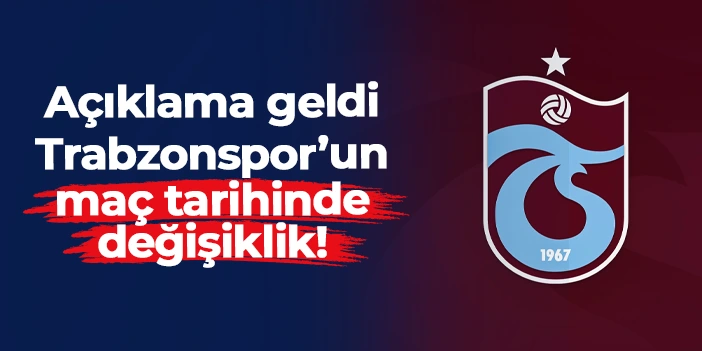 Amed Sportif Faaliyetler - Trabzonspor maçının tarihi değişti