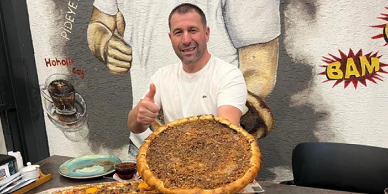 Trabzon'da pidenin elmalısını yaptılar