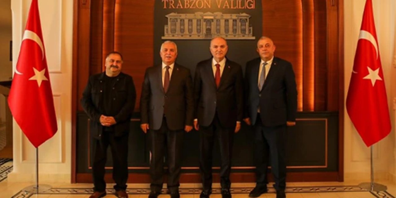 Düzce Belediye Başkanı Faruk Özlü ve heyeti Trabzon'da