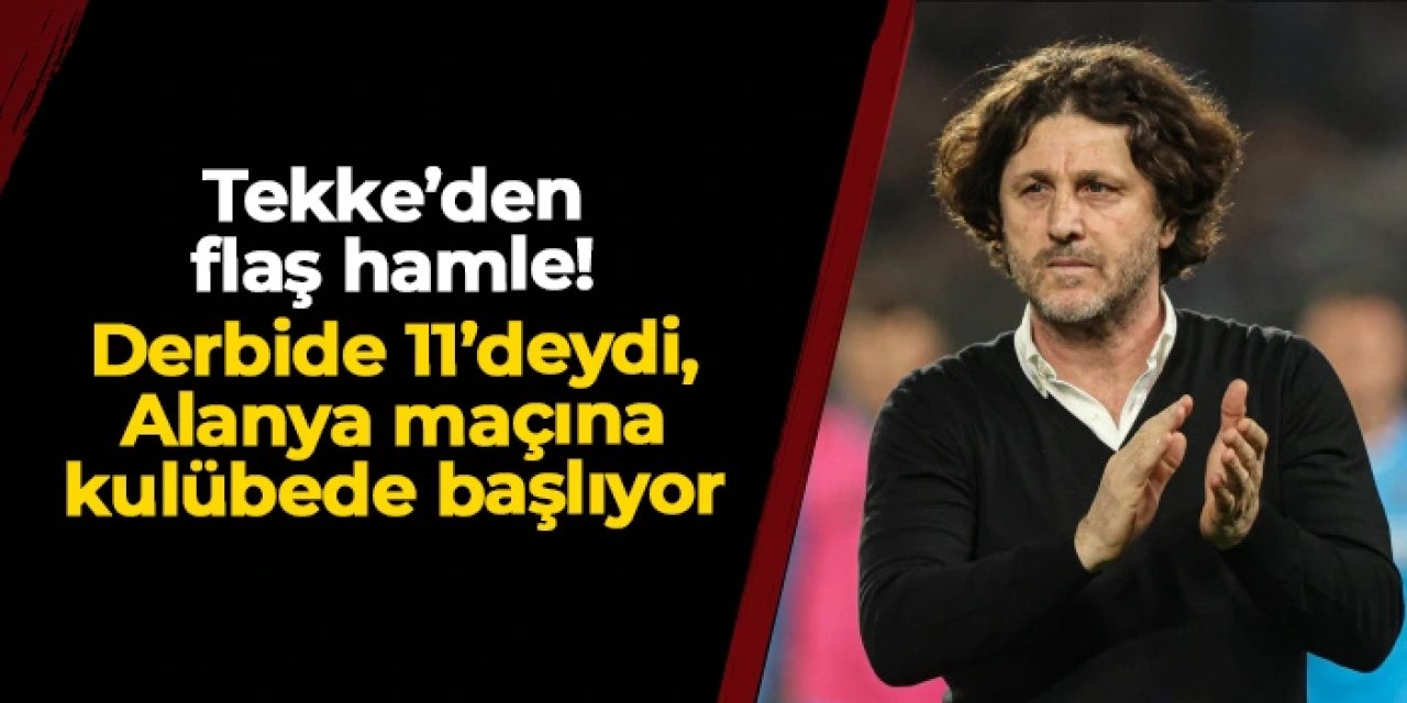 Trabzonspor'da derbiye 11'de başlamıştı! Alanyaspor maçında kulübede