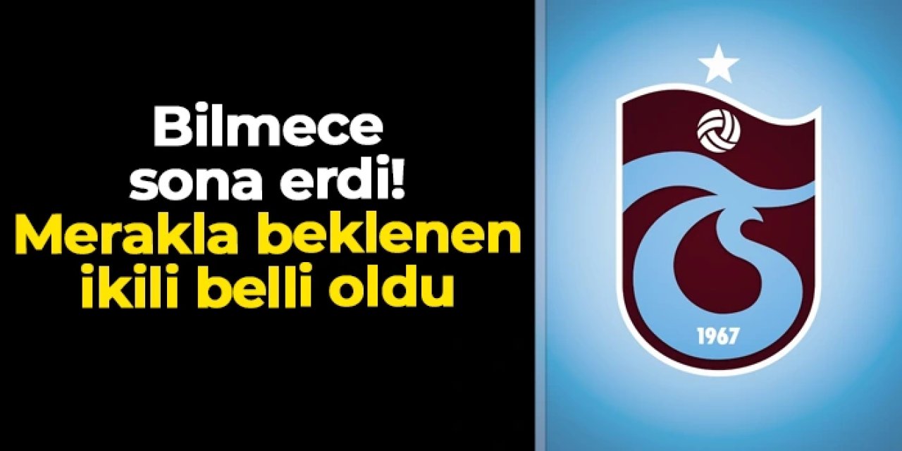 Trabzonspor'da stoper bilmesi sona erdi! İşte Alanya maçına çıkacak ikili