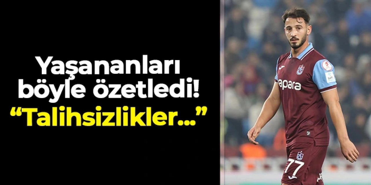 Trabzonspor'da Arif Boşluk yaşananları böyle özetledi! "Talihsizlikler oldu"