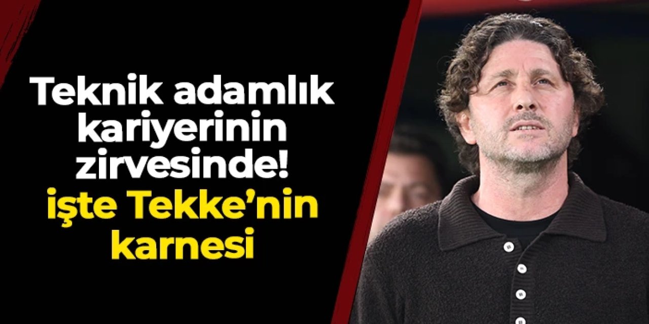 Kariyerinin zirvesinde: İşte Fatih Tekke'nin karnesi