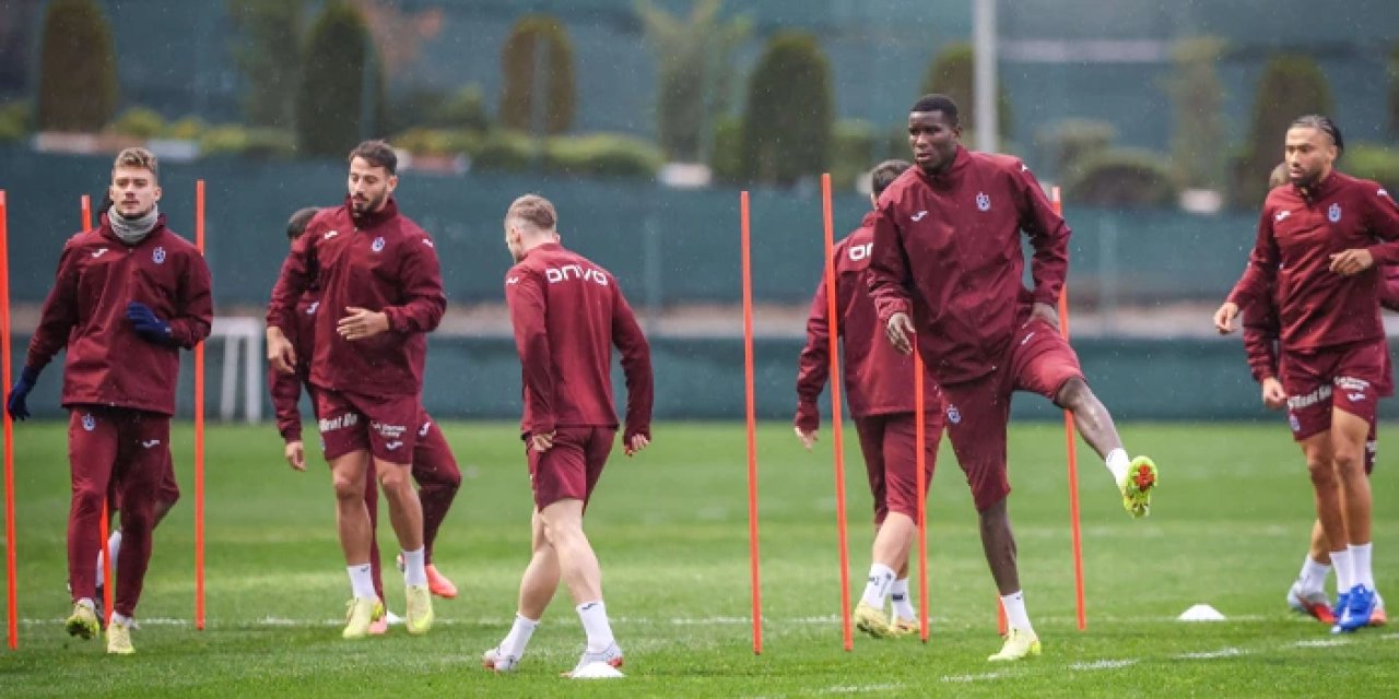 Trabzonspor'da Başakşehir hazırlıkları: Akşam antrenmanı tamamlandı