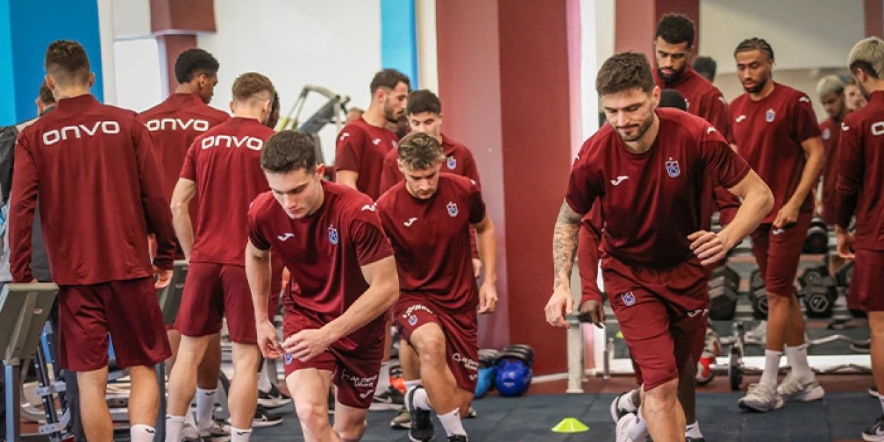 Trabzonspor'da Başakşehir hazırlıkları tam gaz: Sabah antrenmanı tamam