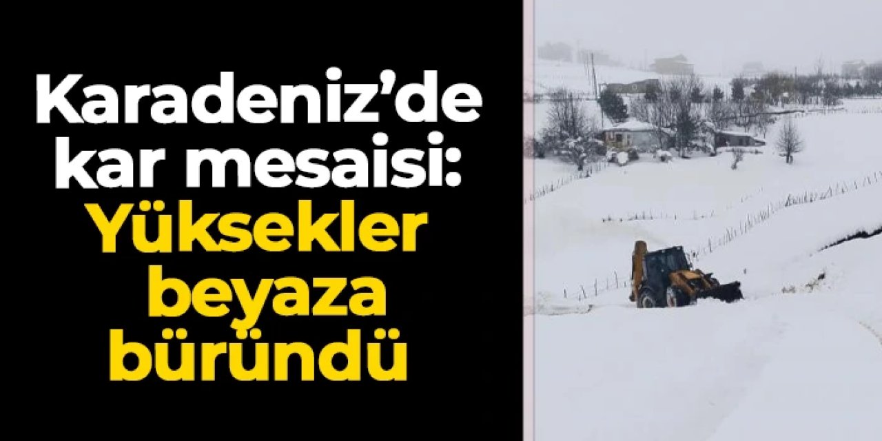 Ordu beyaza büründü: Karla mücadele sürüyor