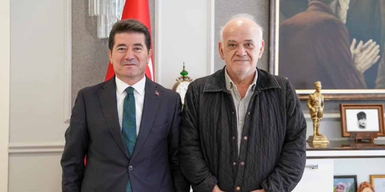 Ahmet Çakar, Başkan Ahmet Kaya'yı ziyaret etti: Sohbette dikkat çeken diyalog
