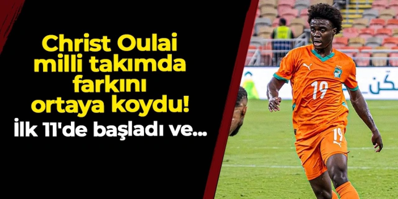 Trabzonsporlu Oulai milli takımda farkını ortaya koydu! İlk 11'de başladı ve...