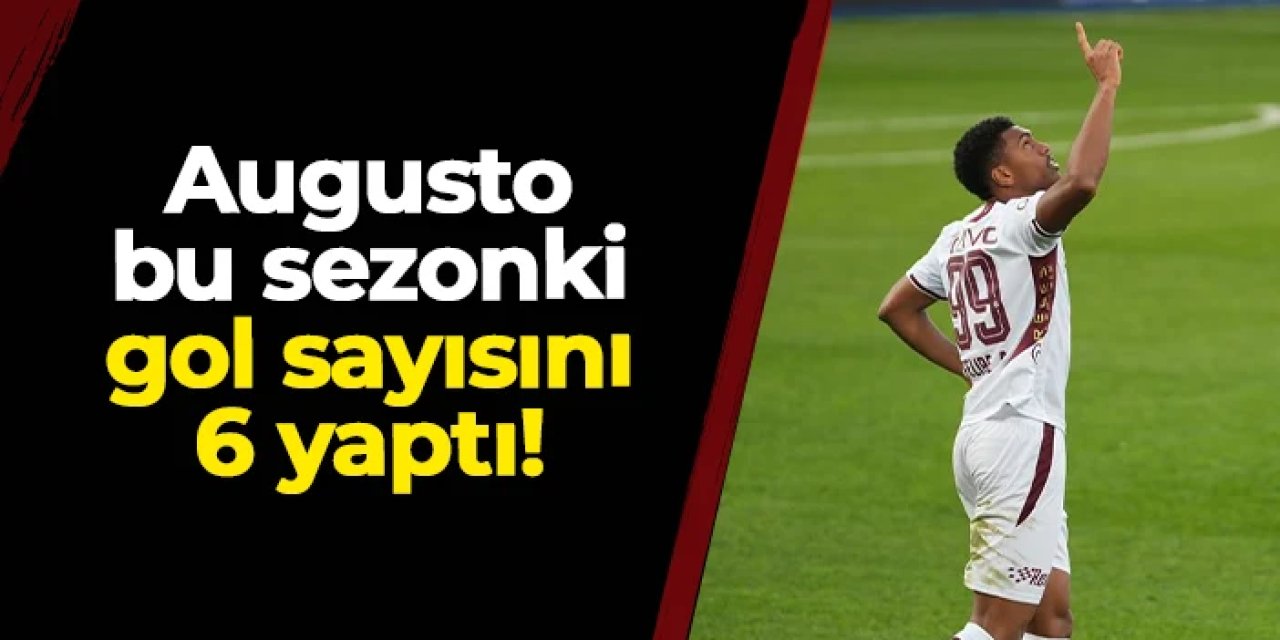 Trabzonspor'da Felipe Augusto gol sayısını 6'ya çıkardı