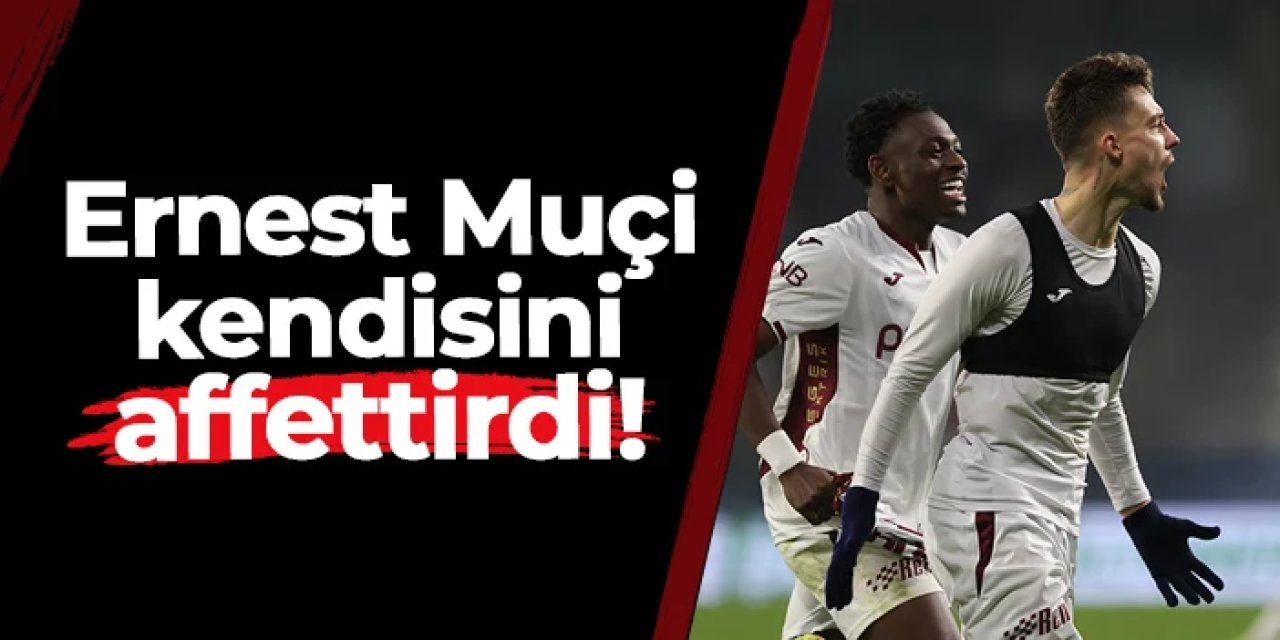 Trabzonspor'da Ernest Muçi kendisini affettirdi