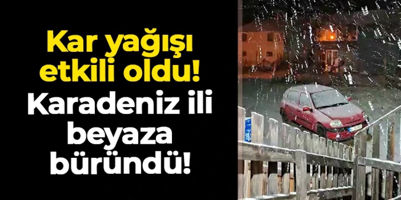 Bolu'da kar yağışı bastırdı! Kent merkezi beyaza büründü