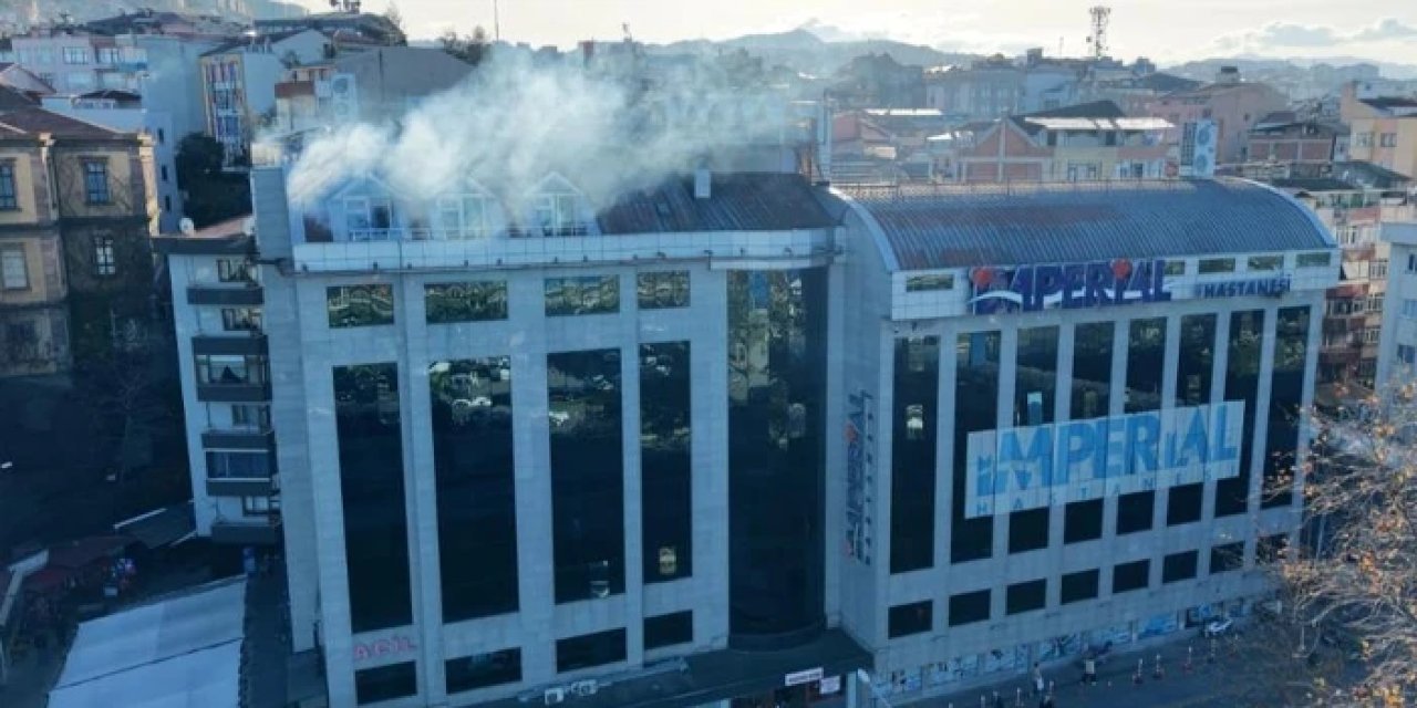 Trabzon'da hastanede gerçeğini aratmayan yangın tatbikatı