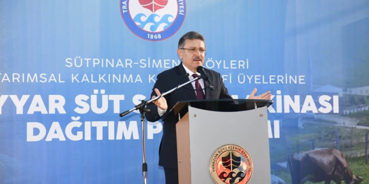 Trabzon Büyükşehir'den üreticilere süt sağım makinesi desteği