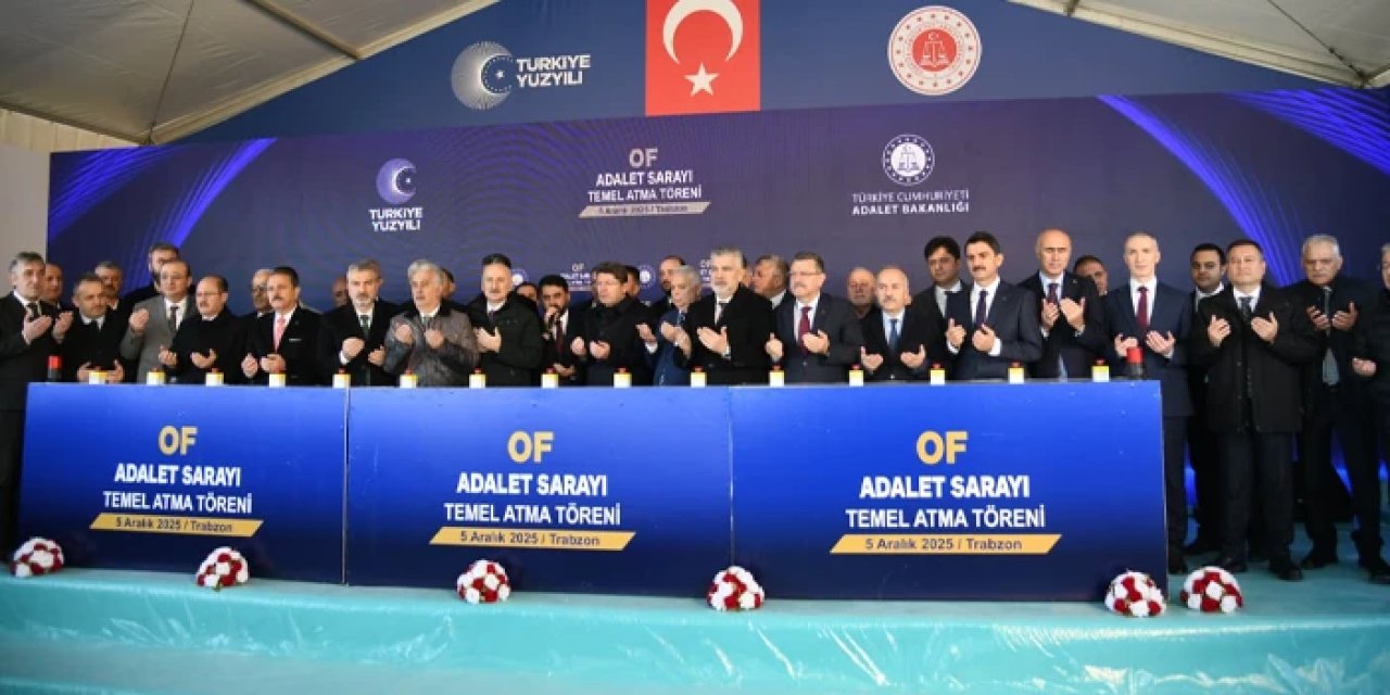 Trabzon'da Of Adalet Sarayı'nın temeli atıldı