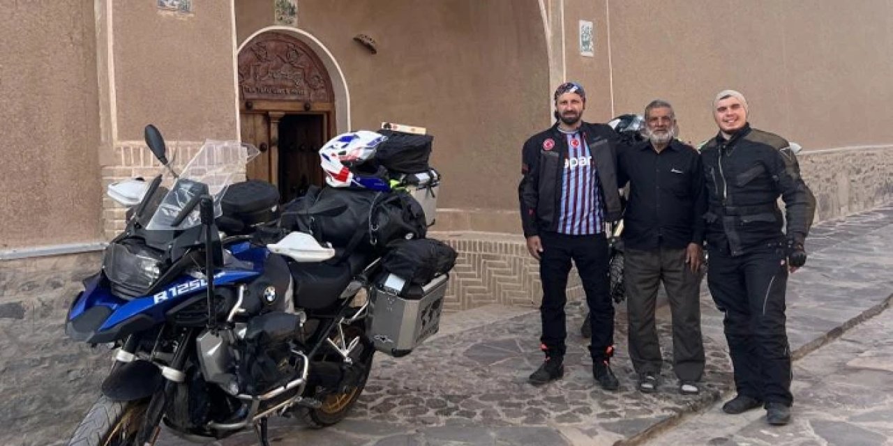 Trabzon'dan yola çıktılar: İki teker üzerinde 5 ülke aşıp Umre yaptılar