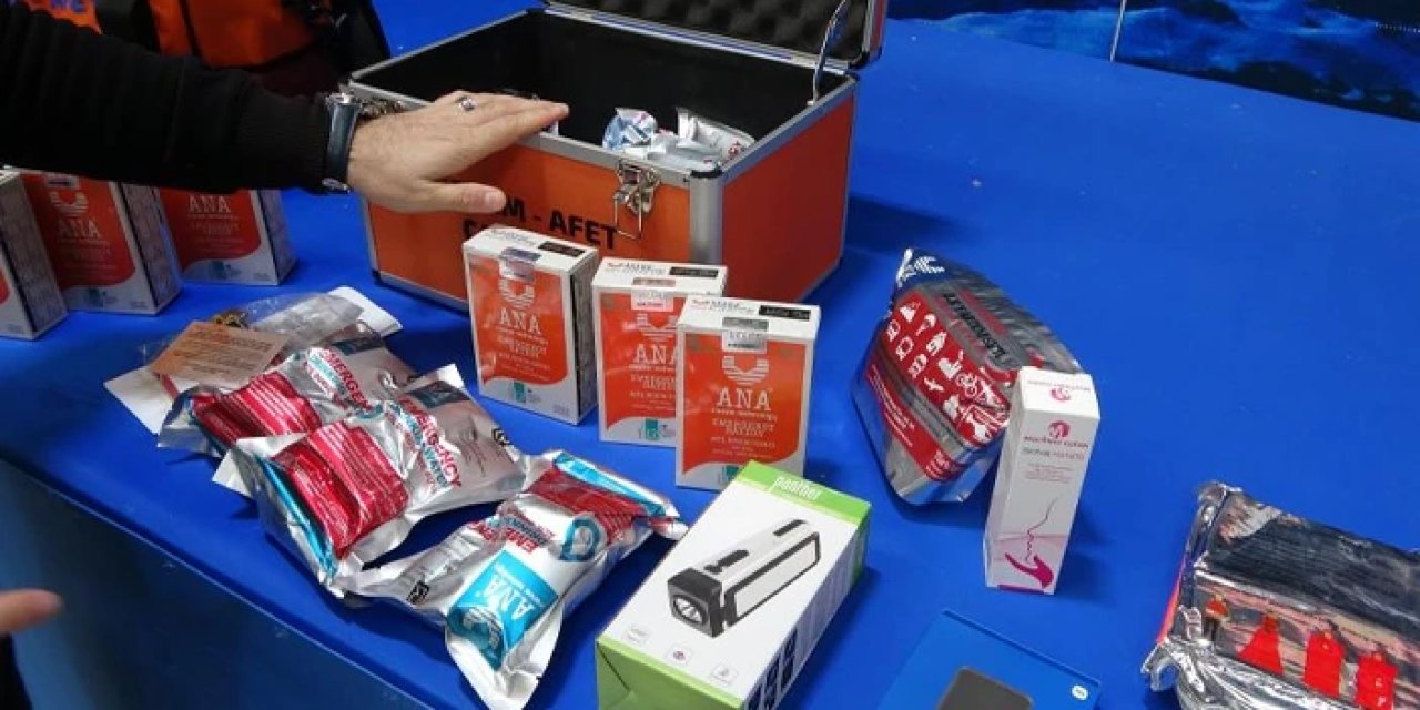 Trabzon’da üretilen yerli deprem çantaları 72  saatlik yaşam desteği sağlıyor