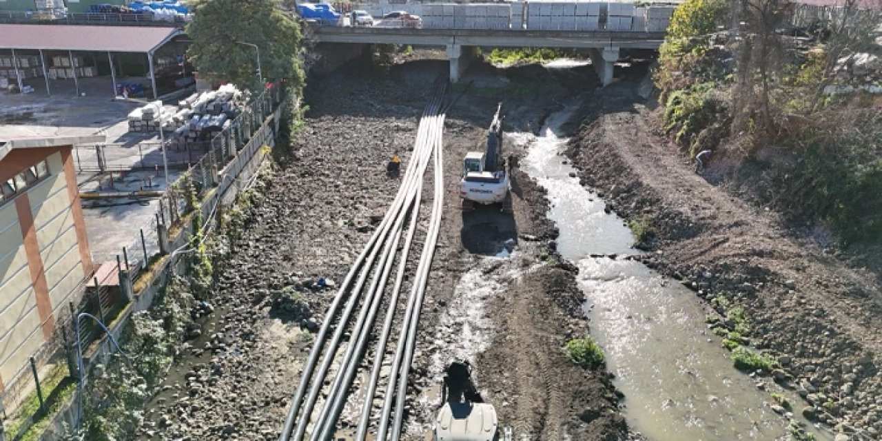 Trabzon'da Derecik vadisinin kanalizasyon sorununa kalıcı çözüm