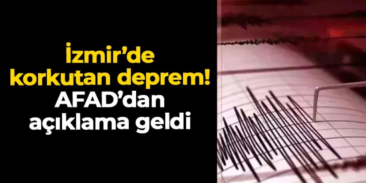 İzmir Selçuklu'da deprem! AFAD'dan açıklama geldi