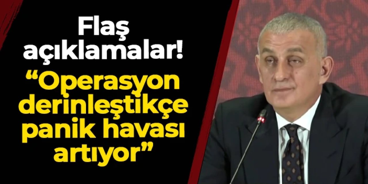 TFF Başkanı Hacıosmanoğlu'ndan flaş sözler! "Operasyon derinleştikçe panik havası artıyor"