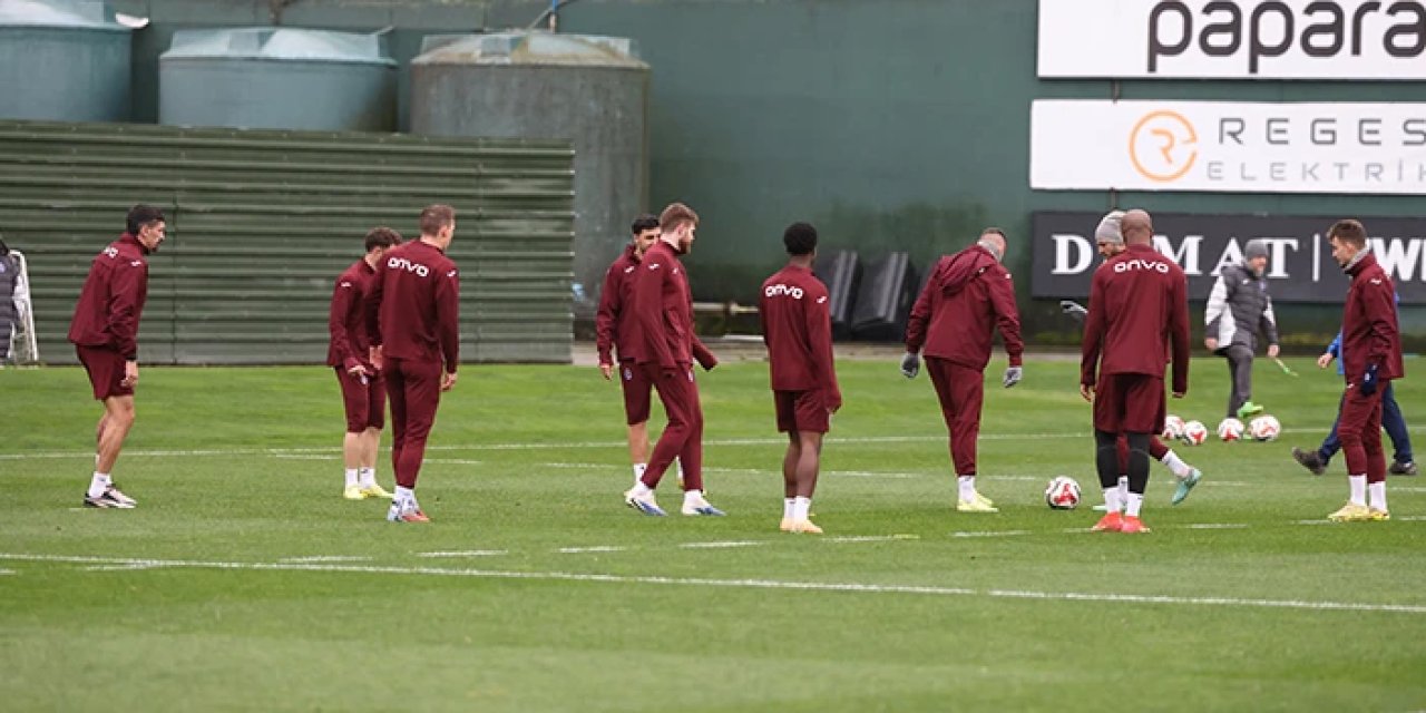 Trabzonspor, Beşiktaş maçı için taktik çalıştı