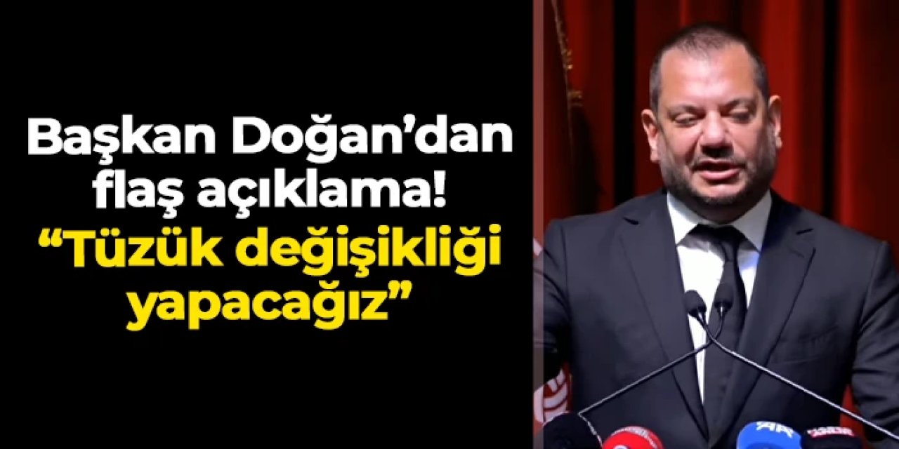 Trabzonspor'da Başkan Doğan'dan flaş açıklama! "Tüzük değişikliği yapacağız"