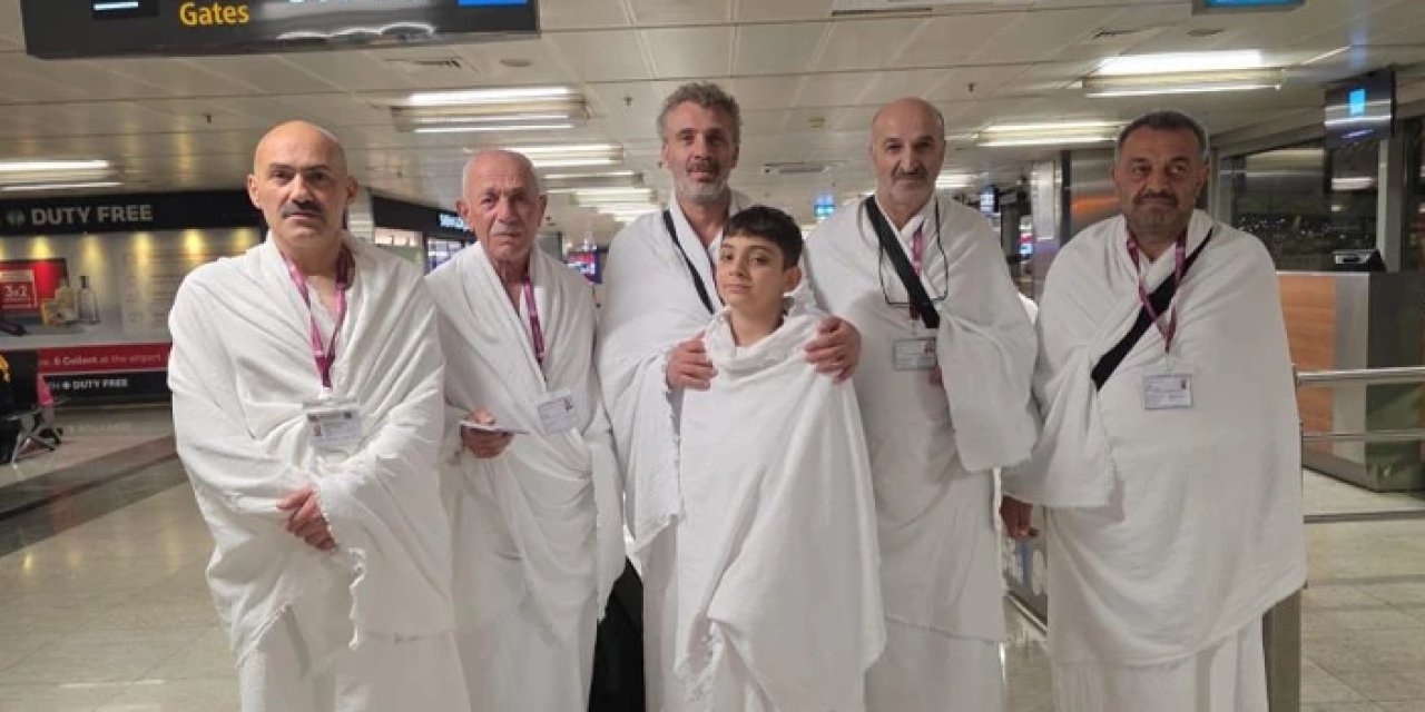 Trabzon'da şehit yakınları ve gaziler Umre'ye uğurlandı