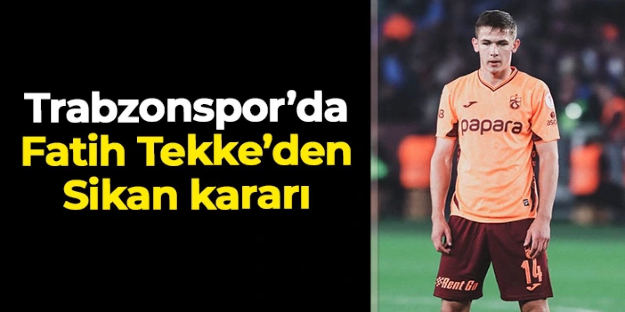 Trabzonspor'da Danylo Sikan'a ikinci kez ilk 11 fırsatı