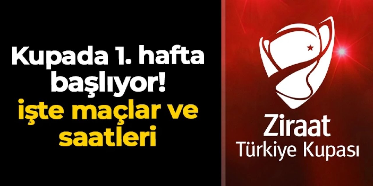 Türkiye Kupası'nda grup aşaması başlıyor: İşte maçlar ve tarihleri