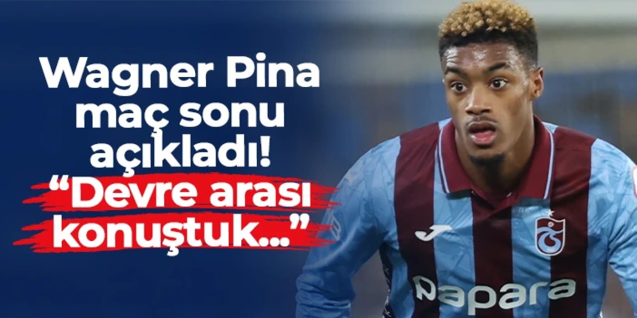 Trabzonspor'da Pina açıkladı! "Devre arası konuştuk..."