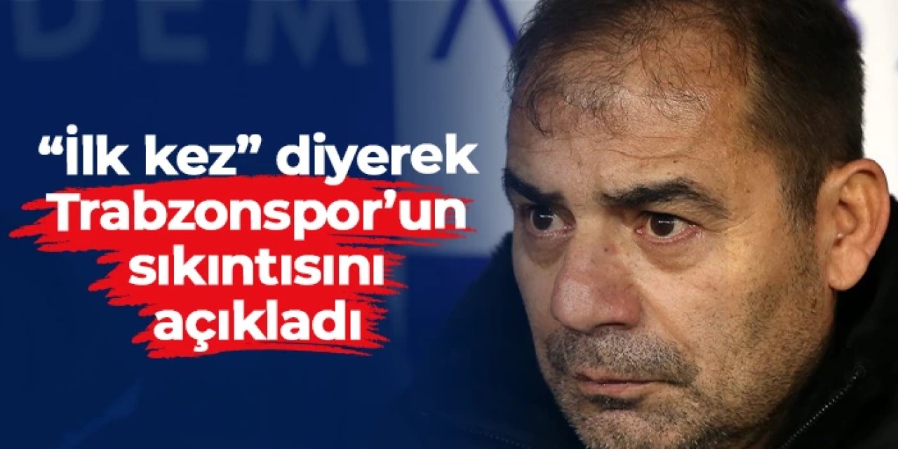 Diyadin galibiyet sonrası "ilk kez" dedi: Trabzonspor'un yaşadığı sıkıntıyı açıkladı