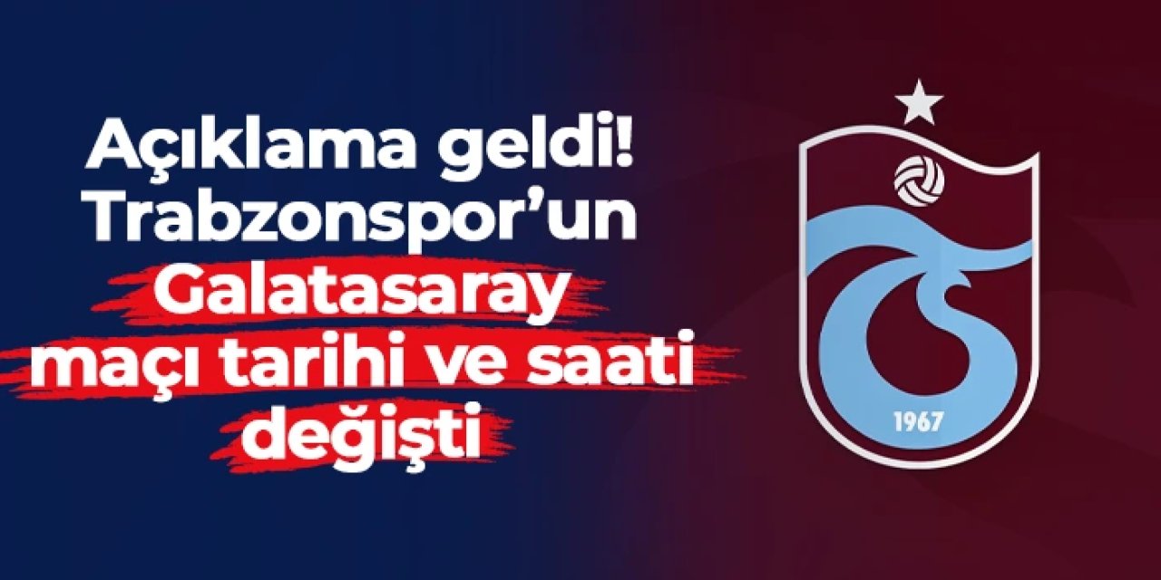 Trabzonspor Basketbol'un Galatasaray maçı tarihinde değişiklik