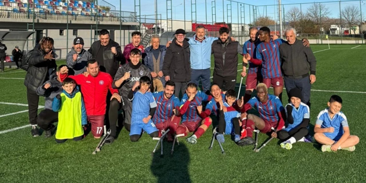 Trabzon Büyükşehir Ampute takımı Şişli Yeditepe'ye karşı galip