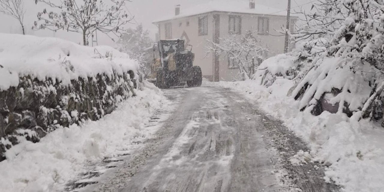 Ortahisar Belediyesi'nden 87 mahallede karla mücadele
