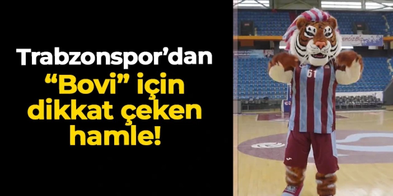 Trabzonspor'dan basketbol takımının maskotu "Bovi" için yeni hamle