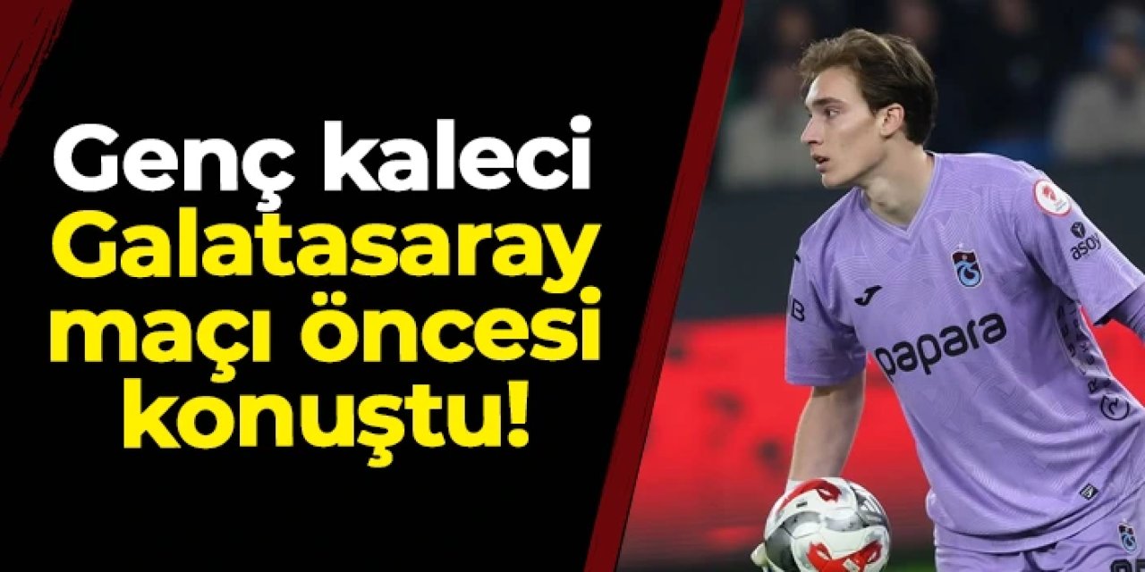 Trabzonspor'da Onuralp Çevikkan Galatasaray maçı öncesi konuştu!