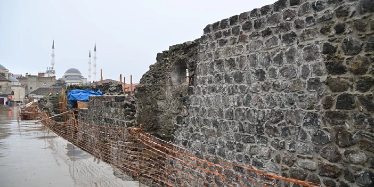 Trabzon'da Pazarkapı surları Arkeopark’a dönüşüyor