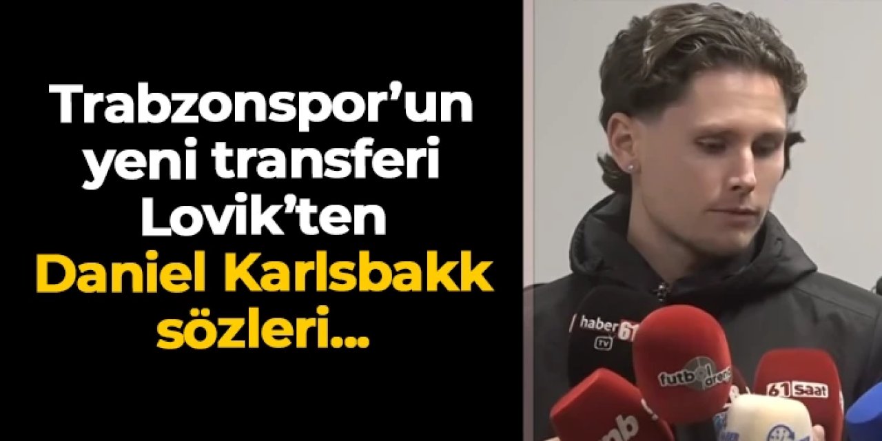 Trabzonspor'un yeni transferi Mathias Lovik Trabzon'da! "Daniel Karlsbakk en iyi arkadaşım"
