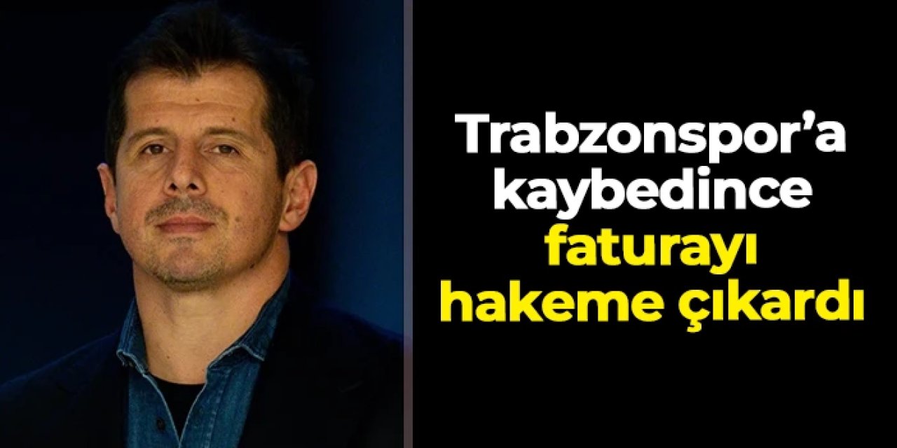 Emre Belözoğlu klasiği: Trabzonspor'a kaybedince faturayı hakeme çıkardı