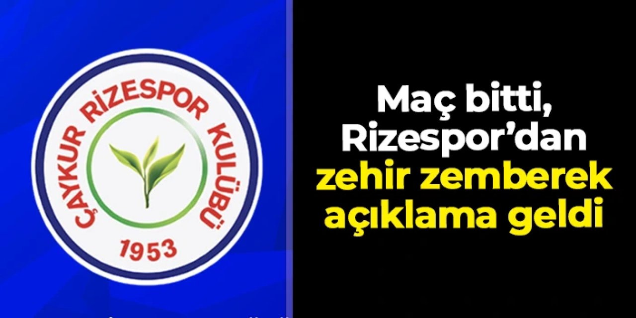 Rizespor'dan Alanyaspor maçı sonrası sert açıklama! "Türk futbolunda kara gece"